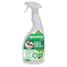 Grazers G1 Repellent Pesticide Free Deter Rabbits Deer Pigeons Geese 750ml Spray