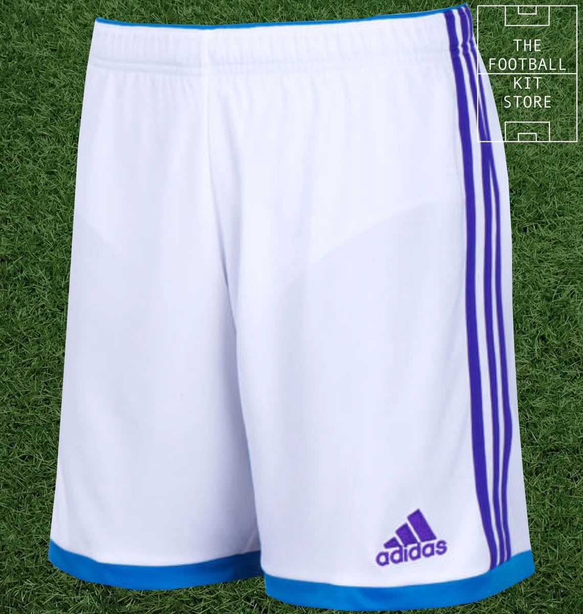Mens white football shorts sale