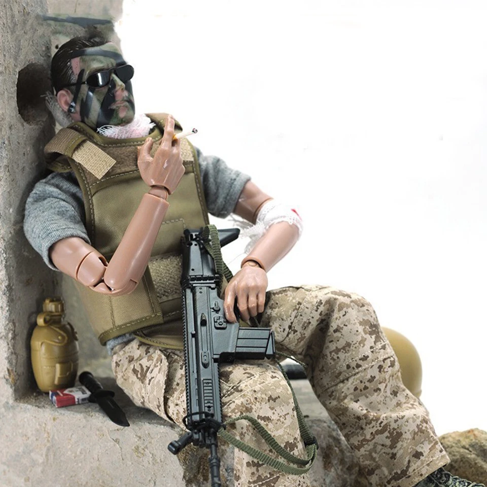 Figuras de acción de soldado médico de campo escala 1:6 modelo militar herido juguetes para niños Foto 2 de 4