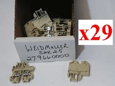 NEW x29 Weidmuller 279660000 Terminal Block SAK 2.5 Feed Through 29pcs