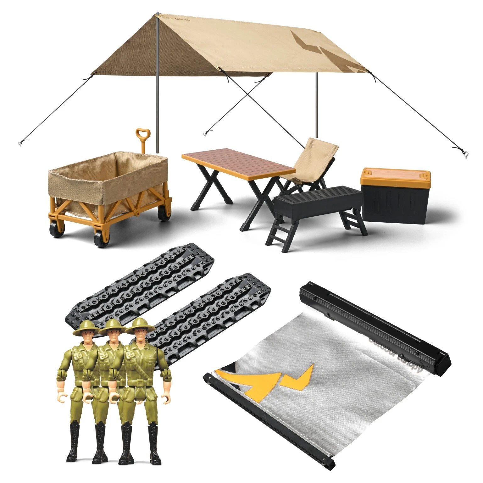 For MN-85K 1:12 Outdoor Camping Set DIY Modification Miniature Scene ...