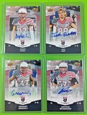 2018 USA FOOTBALL UPPER DECK FOOTBALL NATIONAL TEAM AUTOGRAPH AUTO XRC VARIATION