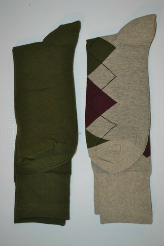 Polo Ralph Lauren Argyle & Solid Dress Socks 2 Pack Men's Sock Size: 10-13 NIP! - 第 10/12 張圖片