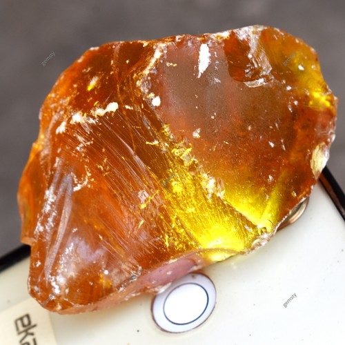 AMBRA Naturale 380,30 Ct NON TAGLIATA Grezzo CERTIFICATO GREZZO Arancio Pietre Sciolte - Foto 7 di 14