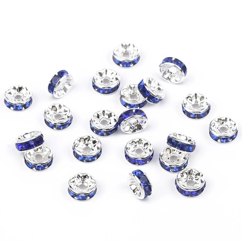 50pc/Lot 6mm 8mm 10mm AB Color Rhinestone Ball Shape Loose Beads Metal Crystal - Picture 53 of 65