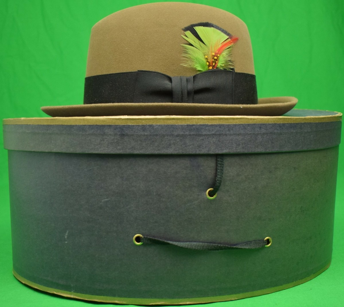 Vintage Brooks Brothers Fedora Hat Size 7 Felt Feather Band Brooks Brothers Vintage Hats for Men for sale | eBay main image 3
