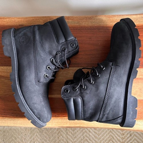Timberland Linden Woods Black Waterproof Leather Boots Women’s Size 7.5 Lug Sole - Picture 4 of 15