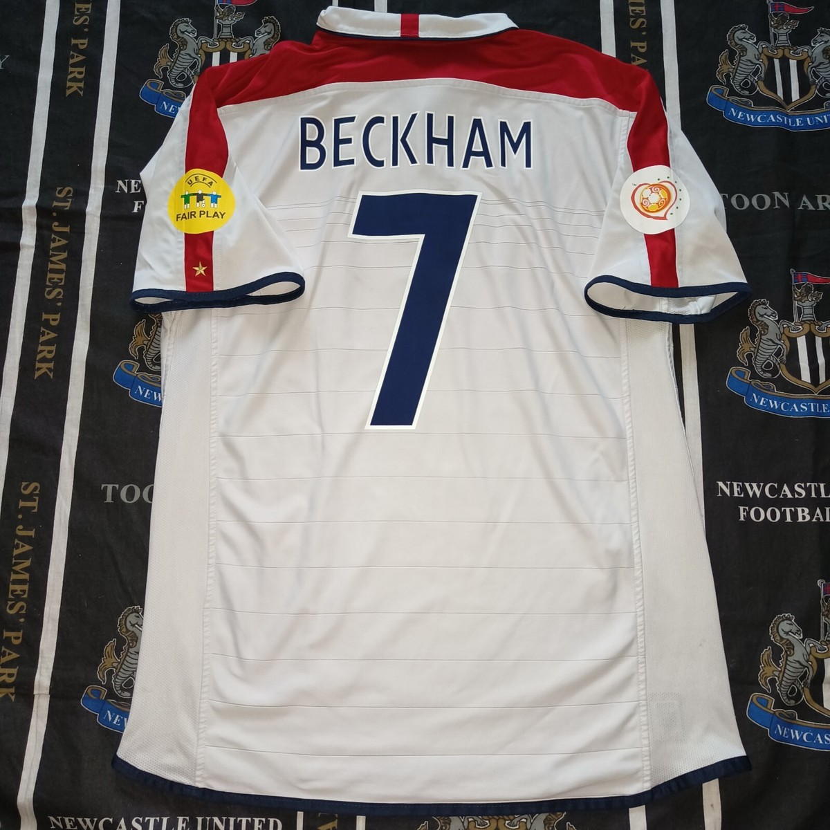 England Home Football Shirt Jersey 2003 2004 Umbro David Beckham