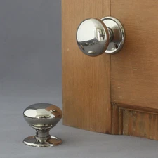 Georgian Nickel Cottage Door Knobs