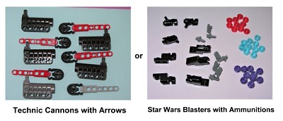 New Lego Technic NXT Mindstorm Shooting Cannon Arrow Weapons 7786 7888 Star Wars
