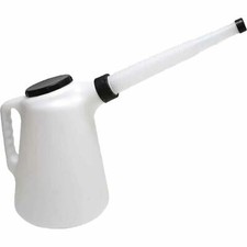 Plastic Oil Measuring Jug With Pouring Felixi Spout Lid and Cap 5L - 5 Litre