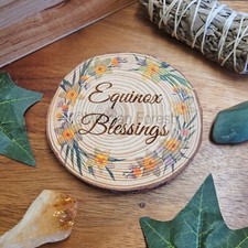 Equinox Blessings Wall Hanging Spring Equinox Altar Decor for Pagan