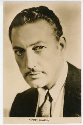 Warren William 1930s British Postcard ORIGINAL Real Photo