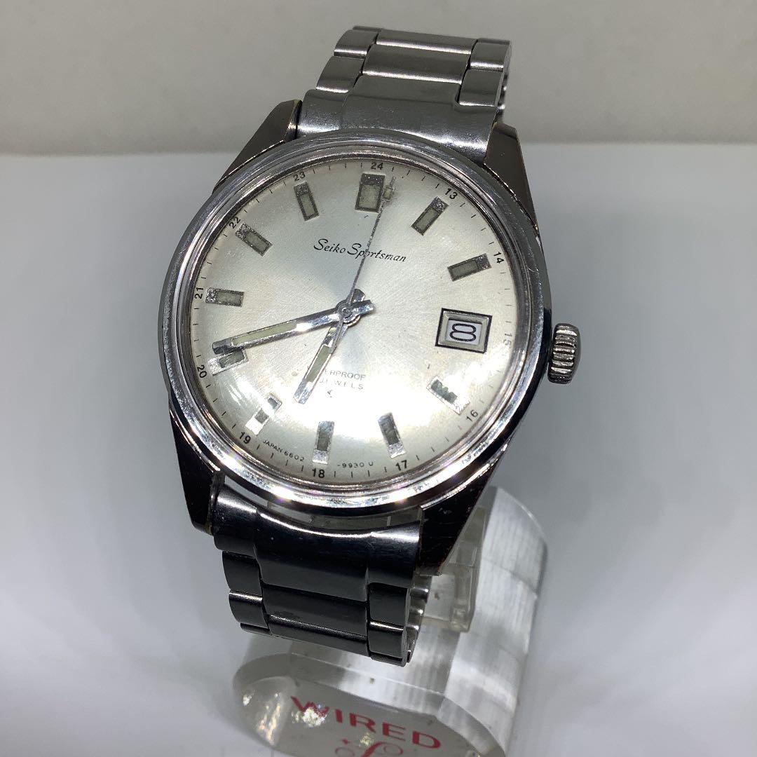 Seiko Sportsman 6602-9982 Vintage 17 Jewels Date Manual Winding
