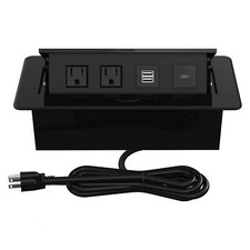 Pop Up Power Strip With Pd 30w Usb Ports Recessed Power Grommet Outlet Hub Conne