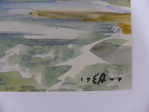 Eduard Steiner Akademie München Studium b. Emil Preetorius Landschaft 1947 (67) - Picture 8 of 9