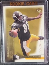 2000 Upper Deck Gold Reserve Plaxico Burress Solid Gold Gallery card #S66