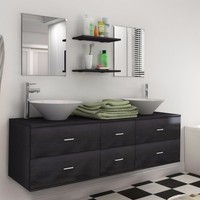 Bathroom Furniture Cabinet Basin Vanity Set Mirror Cupboard Drawer Shelf Storage Bathroom Furniture Cabinet Basin Vanity Set Mirror Cupboard Drawer Shelf Storage