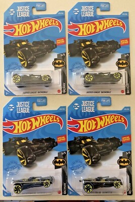 NEW 2021 Hot Wheels N Case #220 Justice League Batmobile Treasure Hunt Lot Of 4!