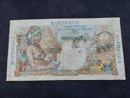 Colonies Françaises : Martinique : 50 Francs 1947 Belain d'Esnambuc (Ref 2576) - Afbeelding 2 van 2