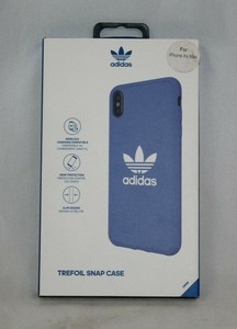 New OEM Adidas Trefoil Snap Blue Case For iPhone Xs Max Wireless Charging  849944052573 | eBay