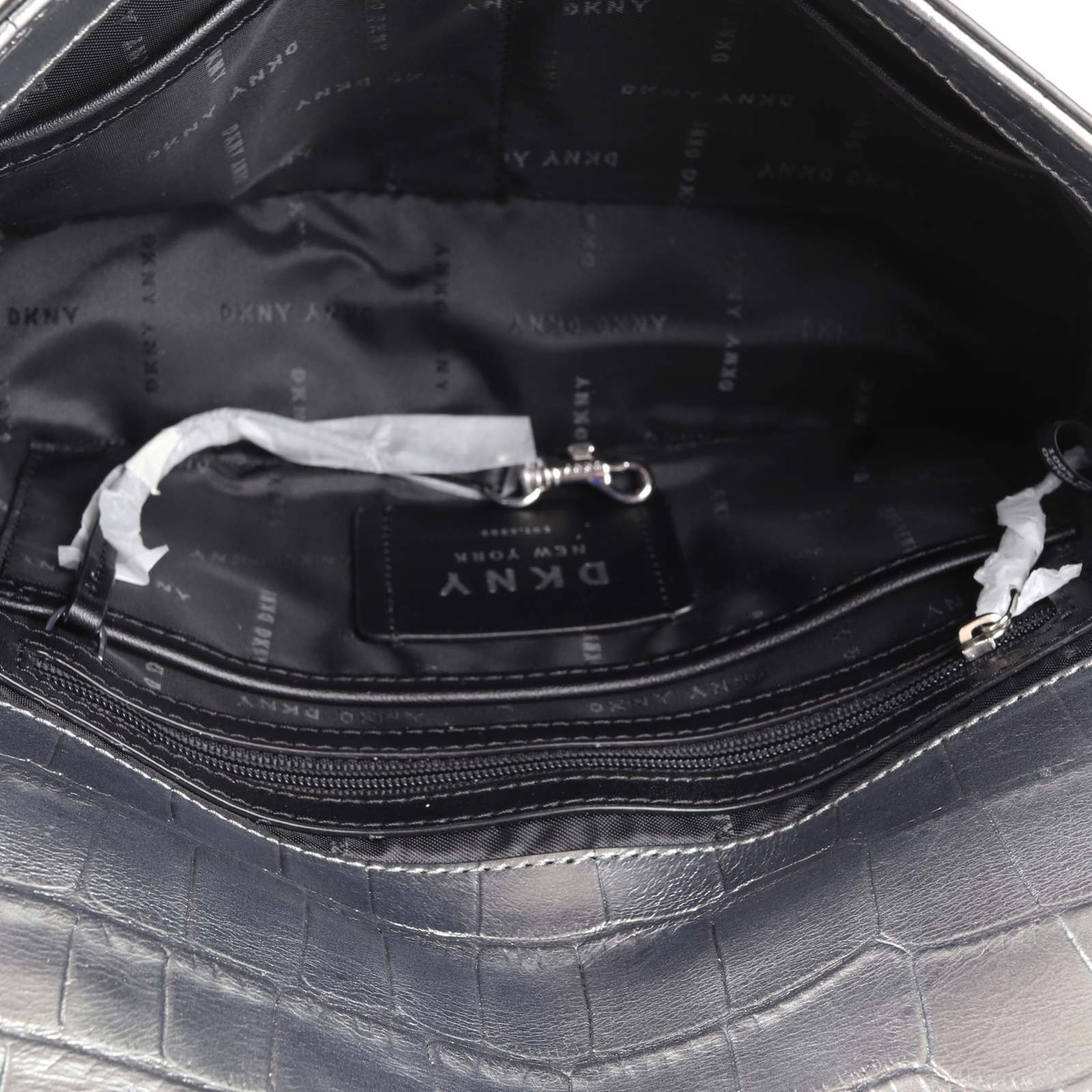 DKNY Elissa Leather Chain Strap Shoulder Bag / Crossbody Purse 248