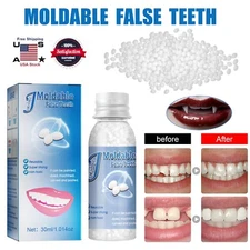 Resin False Teeth Solid Glue Temporary Tooth Repair Moldable Teeth Gap Denture