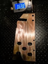 Scrap Copper Bar 9.75"x3.75"x.5" frm High Voltage transfer switch 6.5 lb bullion