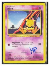 Pokemon Abra Base Set Unlimited 43/102 HP 1-2