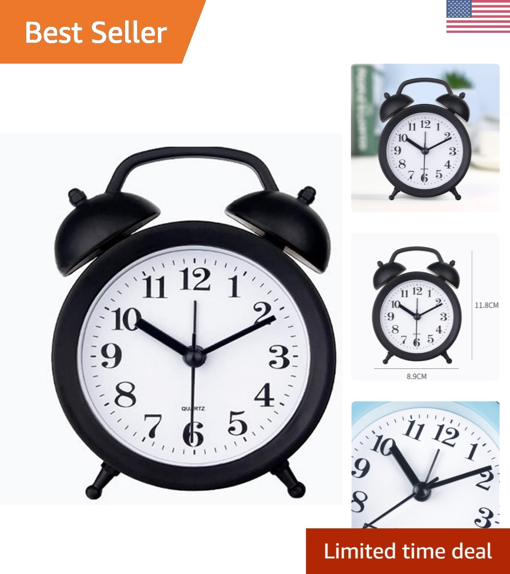- Charming Twin Bell Mini Clock For Students