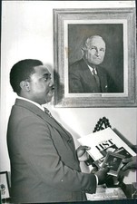 1973 Phillip Palmer Ambassador Us Harry Truman Library Vintage Press Photo 6x8