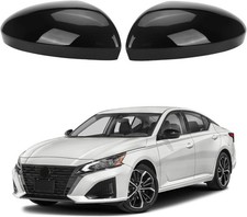 Glossy Black Direct Replacement Mirror Cover for 2019-2025 Nissan Altima, OEM :