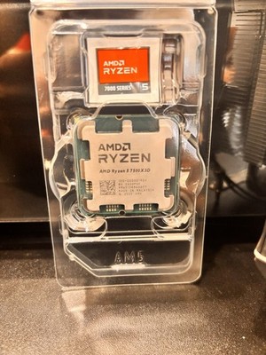 Used AMD Ryzen 5 7500X3D Processor AM5+Air Cooler And Fan