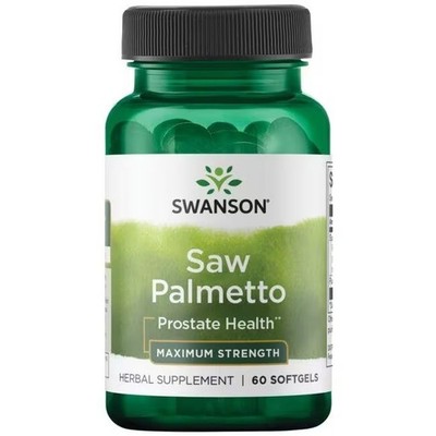 Sägepalme Maximale Stärke 320 mg 60 Weichkapseln Swanson Health Products