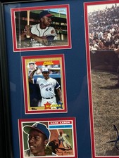 James Spence Authentication (JSA) Hank Aaron MLB Original