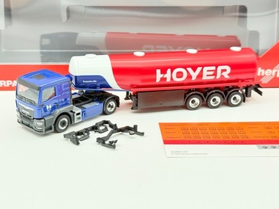 Herpa 318136 Hoyer Hamburg MAN TGS TN Benzintank SZ in OVP