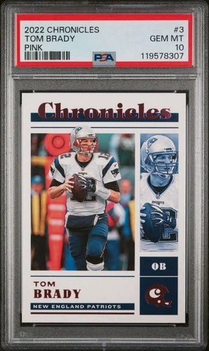 2022 PANINI CHRONICLES | Pink TOM BRADY 3 PSA 10