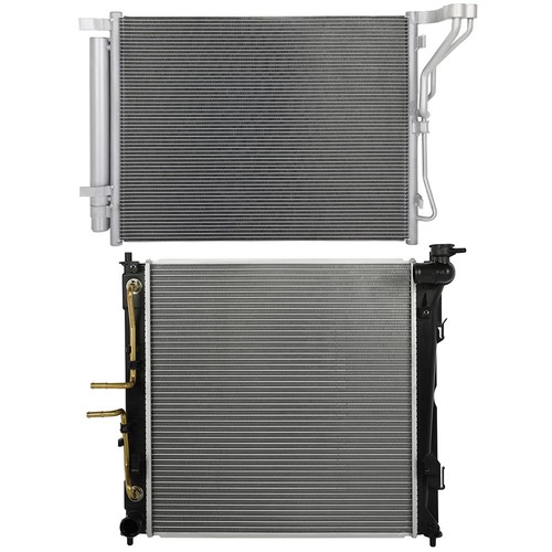 Aluminum Radiator & AC Condenser Cooling Kit For 2011-2014 2015 Kia Optima