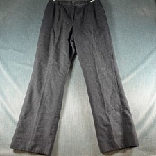 Pendleton Women  s Dress Pants Size 12 Gray Belt Loops Virgin Wool USA Made