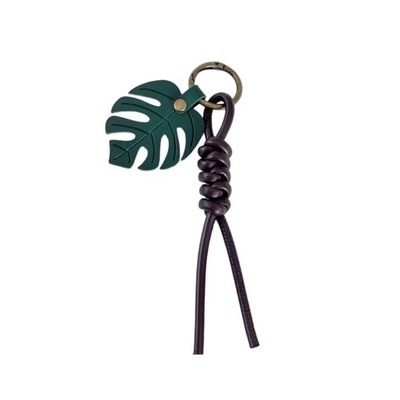 Vintage Leather Palms Leaf Keychain For Bags Keys Gift Sturdy Materials