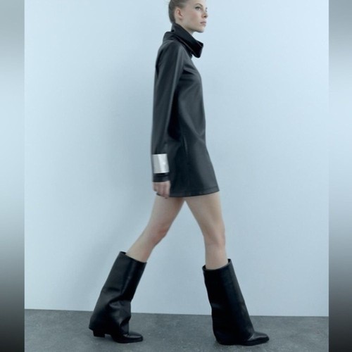 ZARA Botas Polaina Tacón Hasta la Rodilla 1005/310 - Imagen 5 de 14