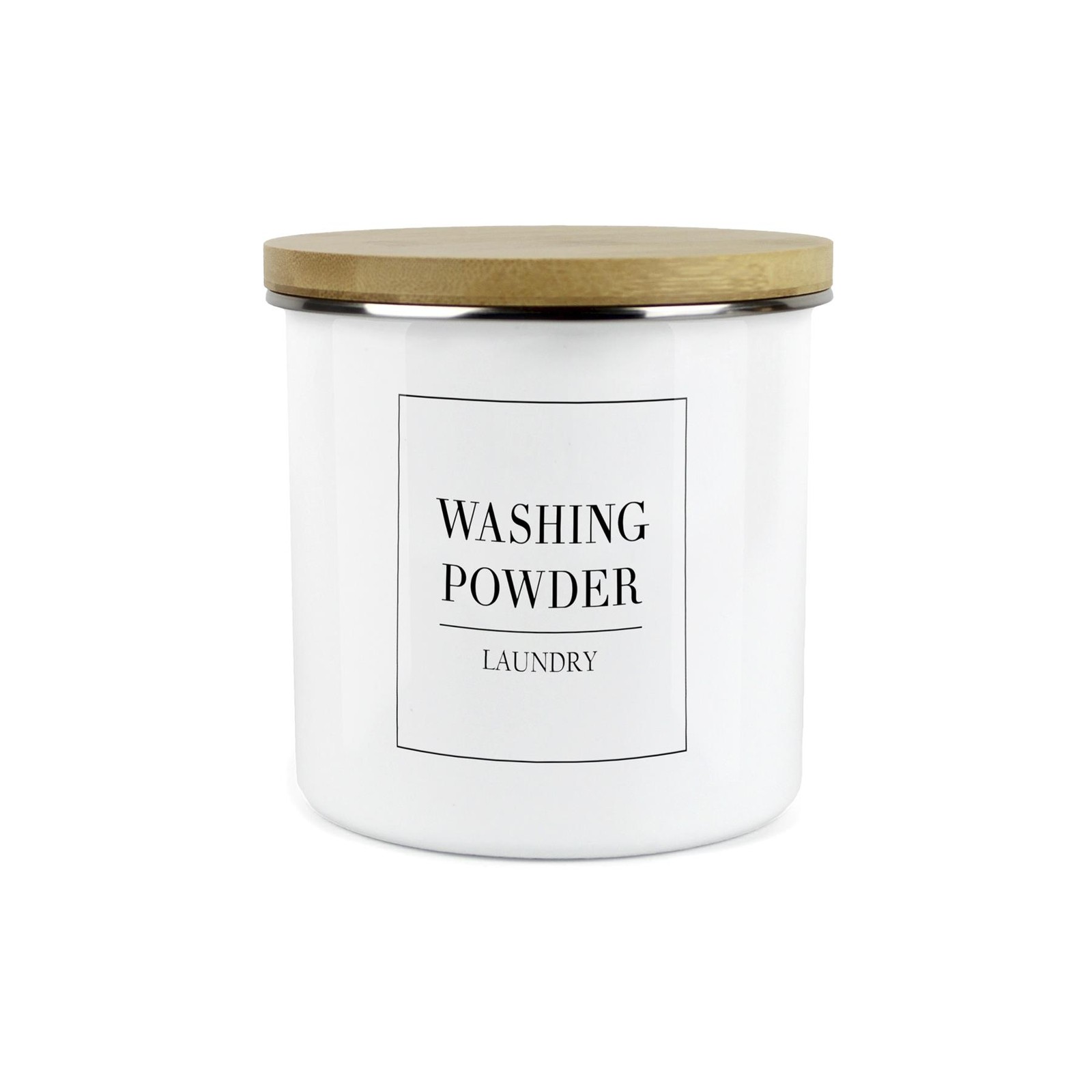 Minimalist Cleaning & Personal Care Storage Canister - Washing Powder