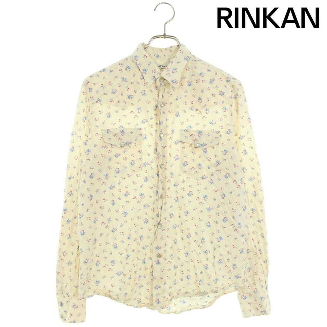 Camicia Saint Laurent Paris 15SS 373285 Y572H fantasia floreale manica lunga usata