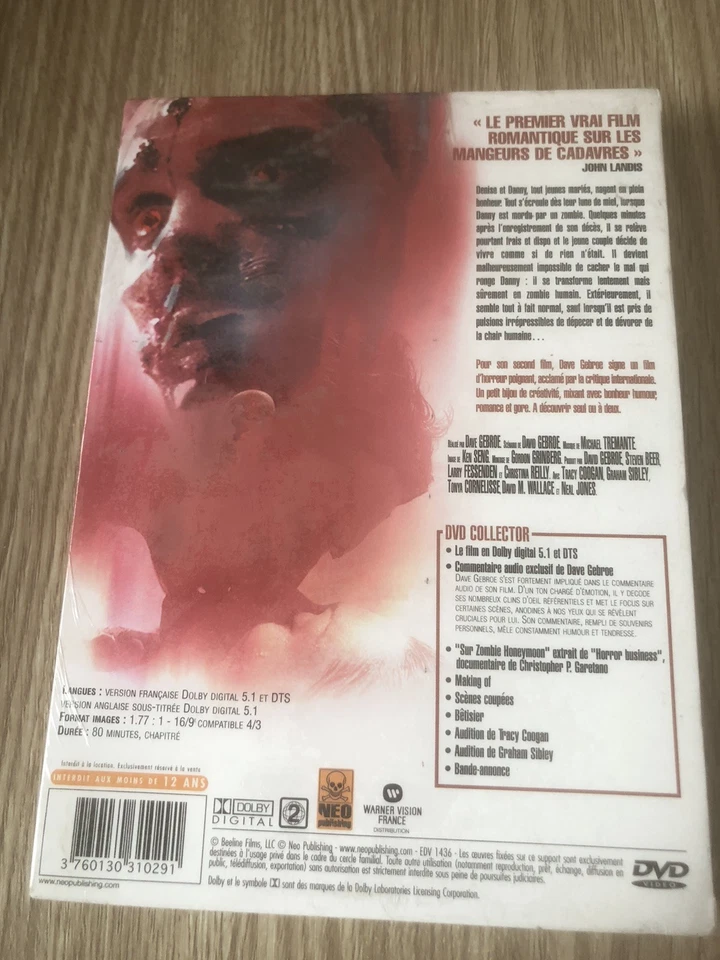 FILM ZOMBIE HONEYMOON ÉDITION COLLECTOR FRANÇAIS DVD NEUF BLISTER RARE - Photo 2/2
