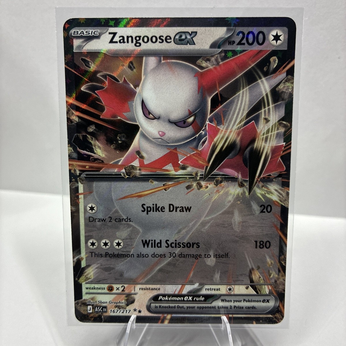 Zangoose ex 167/217 Me: Ascended Heroes Holo | eBay