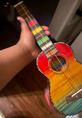 balnna 4-String Acoustic Ukulele Multicolor Polished Maple Top Right-Handed - image 1 of 3