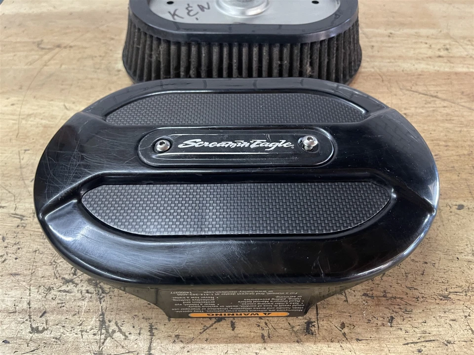 Harley-Davidson Fat Boy S Softail FLSTFBS 16 17 caixa de ar OEM Screamin' Eagle K&N - Imagem 3 de 4