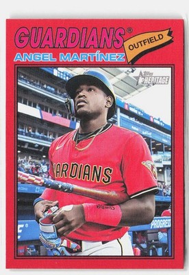 2026 Topps Heritage #177 Angel Martínez Red
