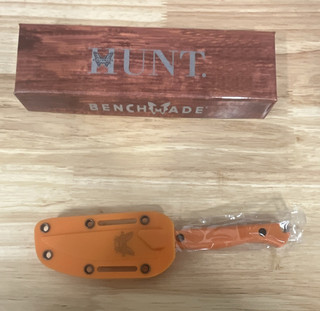 Benchmade Hidden Canyon Hunter Hunting Knife 2.4in Steel Orange Sheath