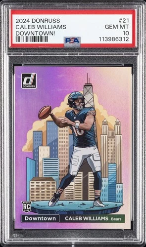2024 PANINI DONRUSS DOWNTOWN! #21 CALEB WILLIAMS PSA 10